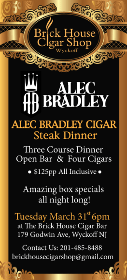 Alec Bradley Cigar Dinner 3.31